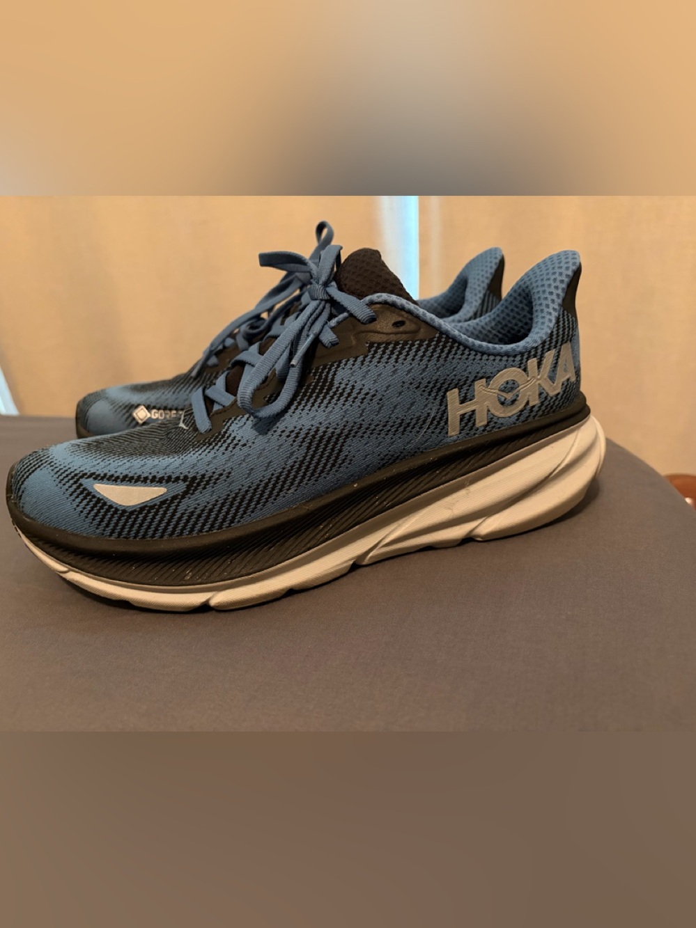 Hoka Men's Blue and Black Lightweight Running Shoe